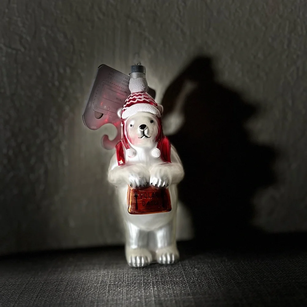Target Christmas Glass Delivery Bear Ornament Wondershop™